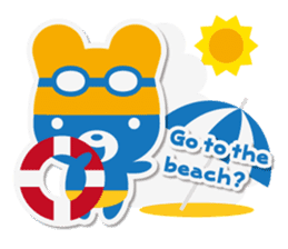Summer Bear Cool Biz.+e sticker #6723316