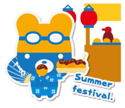 Summer Bear Cool Biz.+e sticker #6723323
