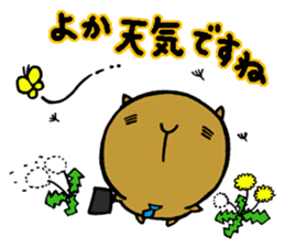Nagasaki dialect of the capybara -part4- sticker #6723785