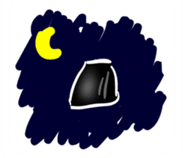 Cincau the black jelly sticker #6724064