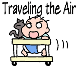 Baby and Cat EnglishVer. sticker #6724250