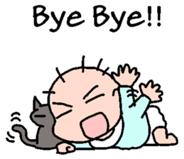 Baby and Cat EnglishVer. sticker #6724254