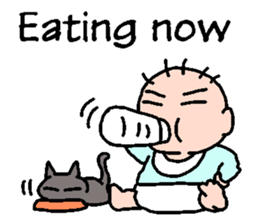 Baby and Cat EnglishVer. sticker #6724255