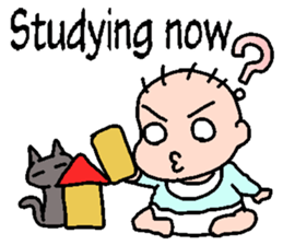 Baby and Cat EnglishVer. sticker #6724256