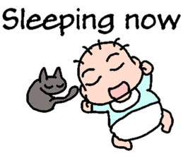 Baby and Cat EnglishVer. sticker #6724259