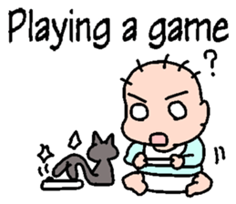 Baby and Cat EnglishVer. sticker #6724262