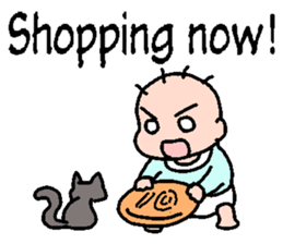 Baby and Cat EnglishVer. sticker #6724267