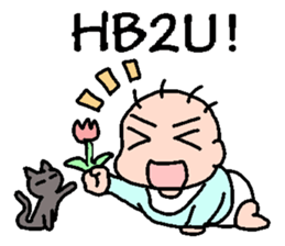 Baby and Cat EnglishVer. sticker #6724278