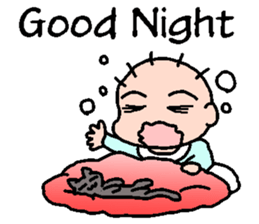 Baby and Cat EnglishVer. sticker #6724280