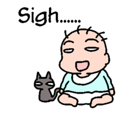 Baby and Cat EnglishVer. sticker #6724282