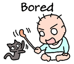 Baby and Cat EnglishVer. sticker #6724284