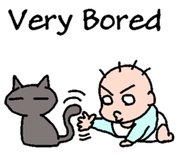 Baby and Cat EnglishVer. sticker #6724285
