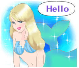 Beautiful and elegant mermaid 2 English sticker #6724928