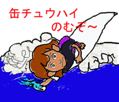 Surfer trio sticker #6725695