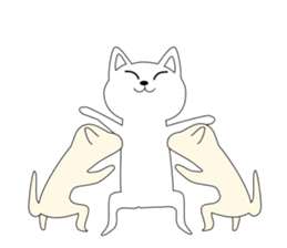 Dog Vs. Cat sticker #6726191