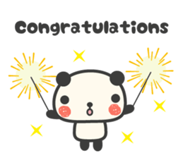 More Congratulations Panda sticker #6727426