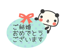 More Congratulations Panda sticker #6727434
