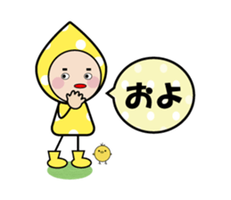 Notes sticker of droplets Character sticker #6727625
