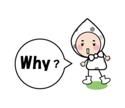 Notes sticker of droplets Character sticker #6727627