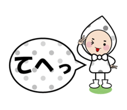 Notes sticker of droplets Character sticker #6727631