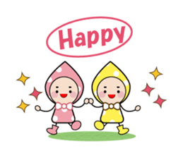 Notes sticker of droplets Character sticker #6727634