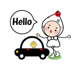 Notes sticker of droplets Character sticker #6727635