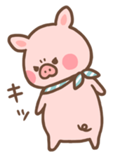 A laid back piglet sticker #6727740