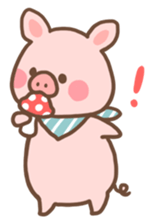 A laid back piglet sticker #6727742