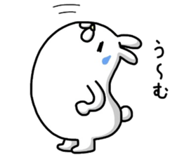 Unemployed rabbit2 sticker #6727832