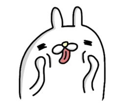 Unemployed rabbit2 sticker #6727836