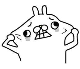 Unemployed rabbit2 sticker #6727838