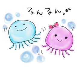 Heart  warming by the sea creatures sticker #6727888