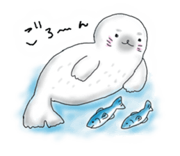 Heart  warming by the sea creatures sticker #6727889