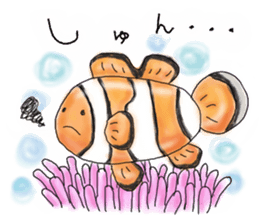 Heart  warming by the sea creatures sticker #6727890