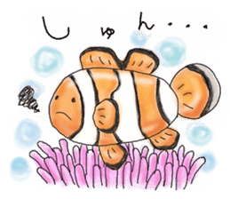 Heart  warming by the sea creatures sticker #6727890
