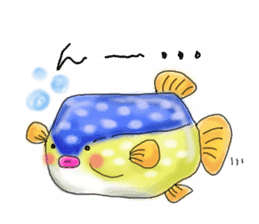 Heart  warming by the sea creatures sticker #6727903