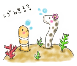 Heart  warming by the sea creatures sticker #6727904