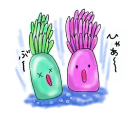 Heart  warming by the sea creatures sticker #6727906