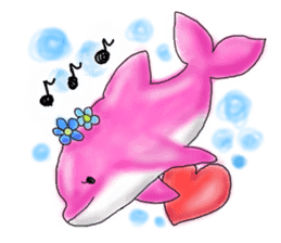 Heart  warming by the sea creatures sticker #6727907