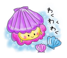 Heart  warming by the sea creatures sticker #6727915