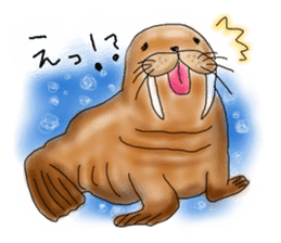 Heart  warming by the sea creatures sticker #6727924