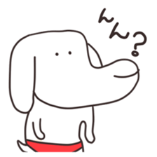 The puppy of red underpants. sticker #6728691