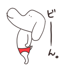 The puppy of red underpants. sticker #6728696