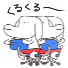 The puppy of red underpants. sticker #6728723