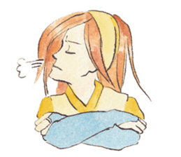 Yukako's yellow bandana sticker #6728772