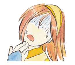 Yukako's yellow bandana sticker #6728774