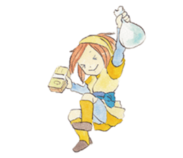 Yukako's yellow bandana sticker #6728789