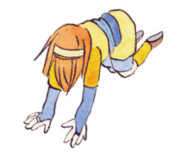 Yukako's yellow bandana sticker #6728793