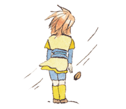 Yukako's yellow bandana sticker #6728796