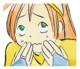 Yukako's yellow bandana sticker #6728798